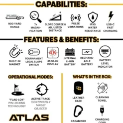OMADA GOLF Atlas Rangefinder with Slope White