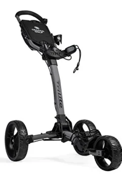 OMADA GOLF Trilite Golf Push Cart | Lightweight Folding Stand | Grey/Black