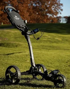 OMADA GOLF Trilite Golf Push Cart | Lightweight Folding Stand | Grey/Black