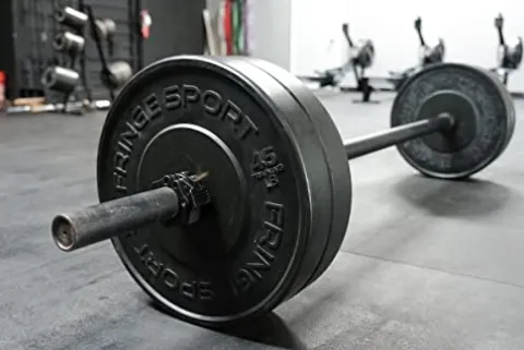 OneFitWonder Black Bumper Plate Set – 160 lbs for Weightlifting & Strength Training