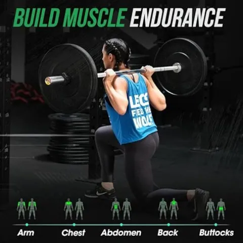 OneFitWonder Black Bumper Plate Sets – 460 lbs for Weightlifting & Strength Training