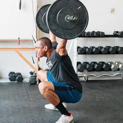 OneFitWonder Black Bumper Plate Sets – 460 lbs for Weightlifting & Strength Training