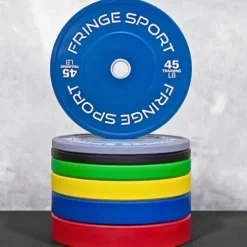 OneFitWonder Bumper Plate Sets Virgin Rubber with Steel Insert – Crossfit, Olympic Weightlifting, Strength Training Equipment (190)