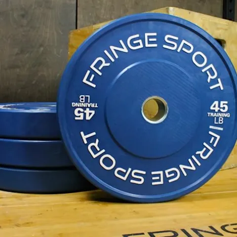 OneFitWonder Bumper Plate Sets Virgin Rubber with Steel Insert – Crossfit, Olympic Weightlifting, Strength Training Equipment (190)