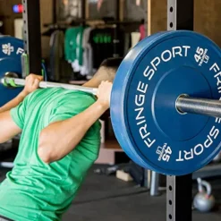 OneFitWonder Bumper Plate Set Virgin Rubber Steel Insert Low Odor Dead Bounce 370