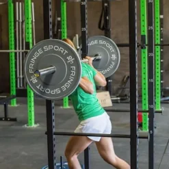 OneFitWonder Bumper Plate Set Virgin Rubber Steel Insert Low Odor Dead Bounce 370