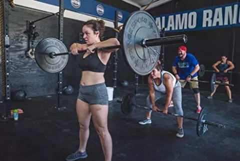 OneFitWonder Fringe Sport Bumper Weight Plate Sets – Low Odor Virgin Rubber – 370lbs