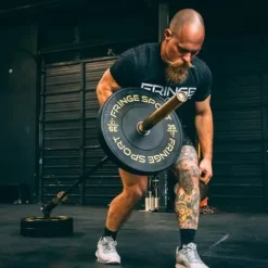 OneFitWonder Fringe Sport Contrast Bumper Plates Set 390 lbs