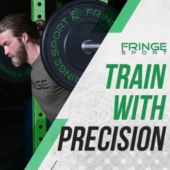 OneFitWonder Fringe Sport Contrast Bumper Plates Set 390 lbs