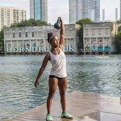 OneFitWonder Solid Cast Iron Kettlebell Set for Strength Training