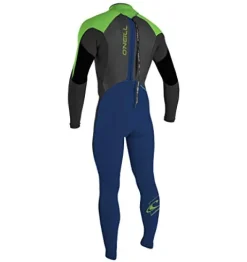 O’NEILL Girl’s Epic 4/3mm Back Zip Full Wetsuit Navy/Black/Dayglo