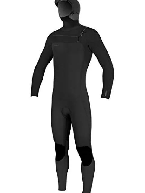 O’NEILL Hyperfreak 4/3+ mm Chest Zip w/Hood Full Wetsuit Black/Black XL