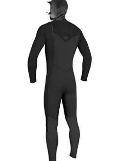 O’NEILL Hyperfreak 4/3+ mm Chest Zip w/Hood Full Wetsuit Black/Black XL