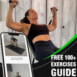 OptimalBody Fitness RBS4 Resistance Bench Home Gym System Black