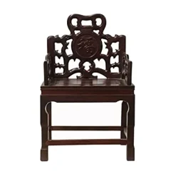 orientliving Chinese Rosewood Handmade Miniature Armchair Display Decor Art AWS1915 Brown