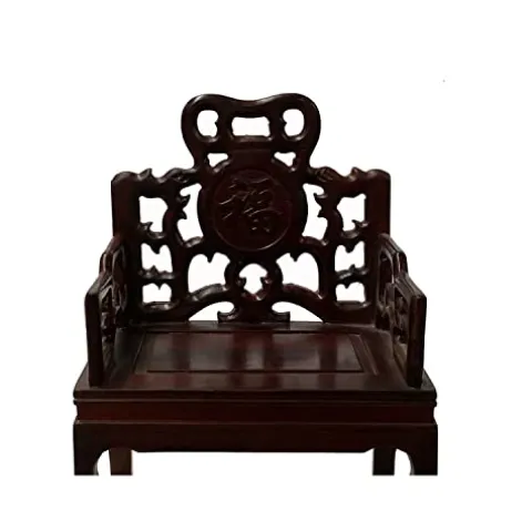 orientliving Chinese Rosewood Handmade Miniature Armchair Display Decor Art AWS1915 Brown