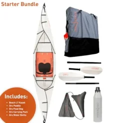 Oru Kayak Beach LT Pro Bundle White