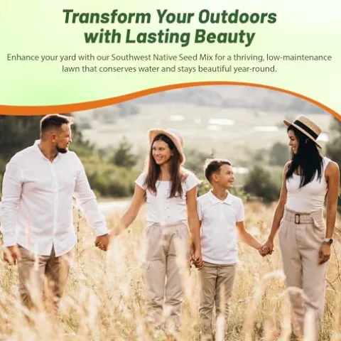 Outsidepride Southwest Native Grass Seed Mix 25 lbs Green