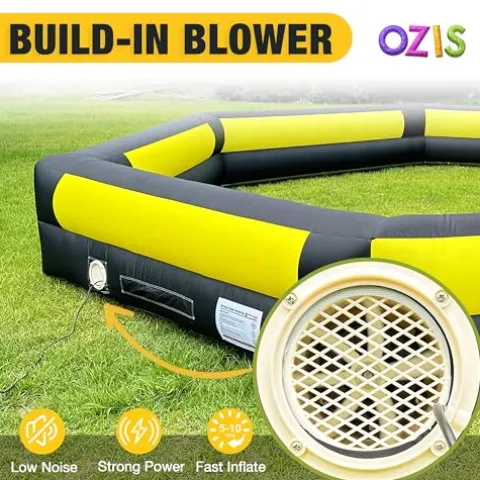 OZIS 26FT Inflatable Gaga Ball Pit with Built-in Blower for Indoor/Outdoor Activities
