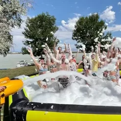 OZIS 26FT Inflatable Gaga Ball Pit with Built-in Blower for Indoor/Outdoor Activities