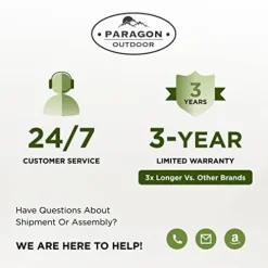 Paragon Outdoor 11′ x 16′ Florence Aluminum Pergola with Gray Canopy