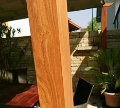 Paragon Outdoor 11’ x 16’ Florence Aluminum Pergola with Retractable Canopy Cocoa