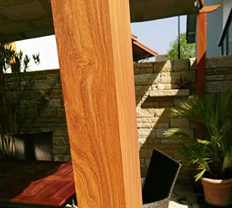 Paragon Outdoor 11’ x 16’ Florence Aluminum Pergola with Retractable Canopy Cocoa