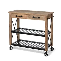 Park Hill Collection Garden Potting Cart Natural