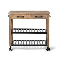 Park Hill Collection Garden Potting Cart Natural