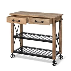 Park Hill Collection Garden Potting Cart Natural