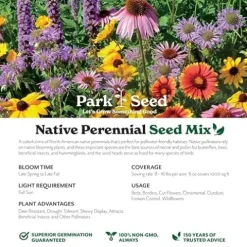 Park Seed Grow Your Own Wildflower Garden Seeds Native Perennial Mix 10 lbs