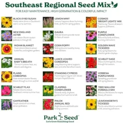 Park Seed Wildflower Garden Seeds Mixture Southeast Regional Mix 50 lbs