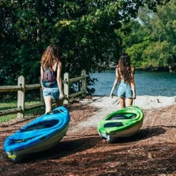 Pelican Argo 100X Recreational Sit-in Kayak Deep Blue/White