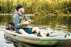 Pelican Basscreek 100XP Fishing Kayak Olive Camo
