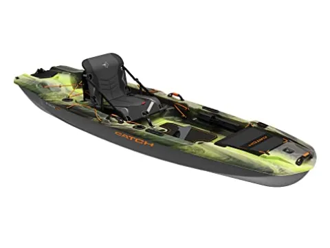 Pelican Catch Mode 110 Fishing Kayak – Premium Angler Kayak with Lawnchair Seat – 10.5 Ft., Venom