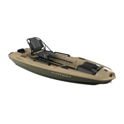 Pelican Catch PWR 100 Fishing Kayak – Ergo360 Seating System – 10 ft – Light Kaki