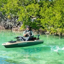 Pelican Catch PWR 100 Fishing Kayak – Ergo360 Seating System – 10 ft – Granite