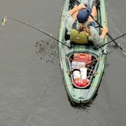 Pelican Sentinel 100X Angler Fishing Kayak Khaki Camo