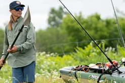 Pelican Sentinel 100X Angler Fishing Kayak Khaki Camo