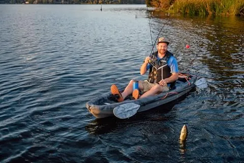 Pelican Sentinel 100X Angler Fishing Kayak Vapor Black