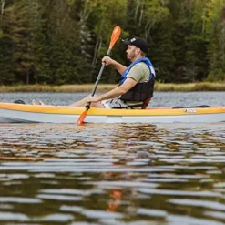 Pelican Sentinel 100X Sit-on-top Kayak – Recreational One Person Kayak – 10 ft – Fade Fireman Red/Yellow