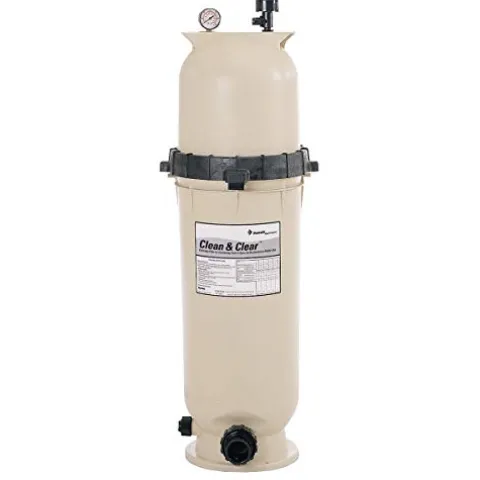 Pentair Pool Filter Clean & Clear Fiberglass Reinforced Tank Cartridge Almond