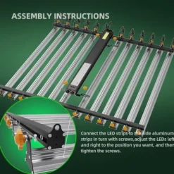 PEPPER FARM LED Grow Light PF12000 Full Spectrum for Seedlings and Veg Bloom White