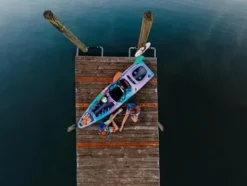 Perception Kayaks Hangtime 11 Recreational Kayak – Reclining Seat – Rear Lounging Seat – 11 ft – Funkadelic