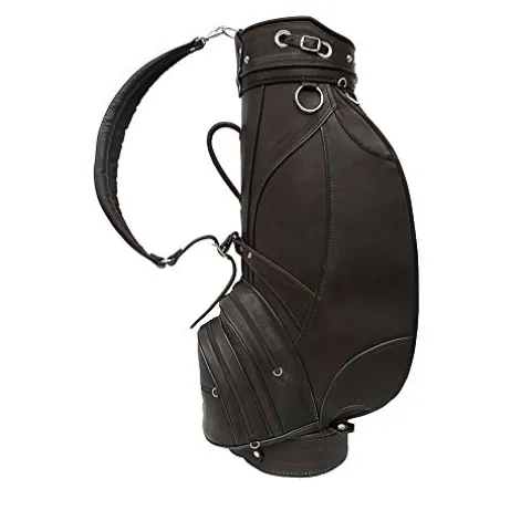 Piel Leather Deluxe Golf Bag Chocolate