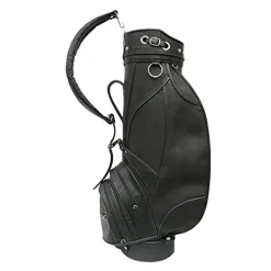 Piel Leather Deluxe 9in Golf Bag Black