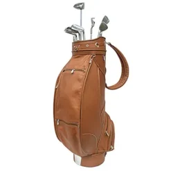 Piel Leather Deluxe 9in Golf Bag Black