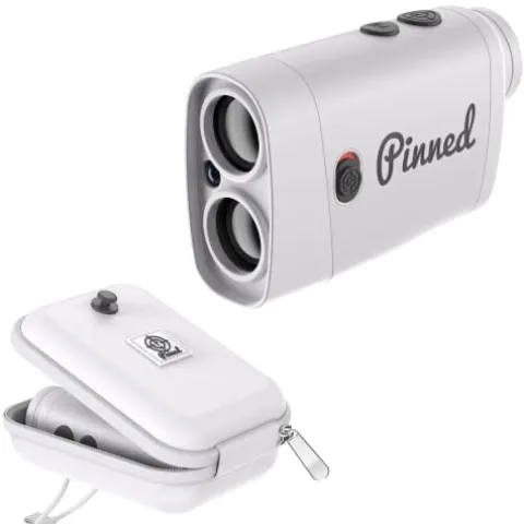 Pinned Golf Rangefinder White