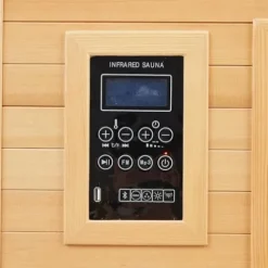 PioneerWorks 1 or 2 Person Low EMF Infrared Sauna Wood Color