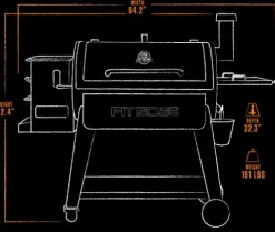 PIT BOSS PB1100SP Wood Pellet Grill 1100 sq. in. Black